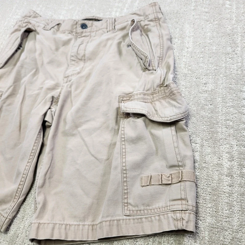 Vintage Paratrooper Style Shorts Men 32 Heavy Cotton Twill Old Navy‎ Military